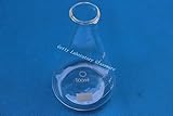 Erlenmeyer flask Matraz de cónico de 500 ml, erlenmeyer, con boca ancha, cristal de borosilicato 3.3