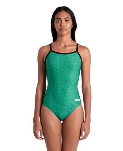 Arena Swimsuit Maillot de Bain Une Pièce pour Femme Sportive Noir Vert 54