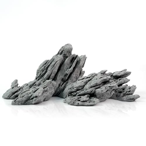 FZONE Aquarium Steine, Kunstharz-Seiryu-Stein für Aquascaping (10: Seiryu Stone: 13''×6.3''×5.9'')