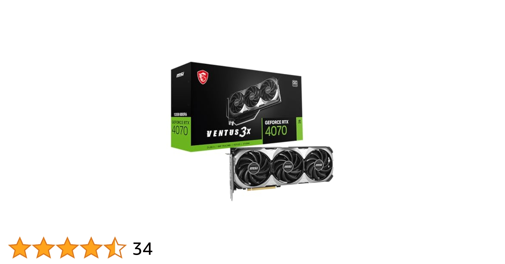 グラフィックボード・グラボ・ビデオカード MSI GEFORCE RTX 4070 VENTUS 3X 12G OC 71D017mxjxL._AC_UL210_SR210,