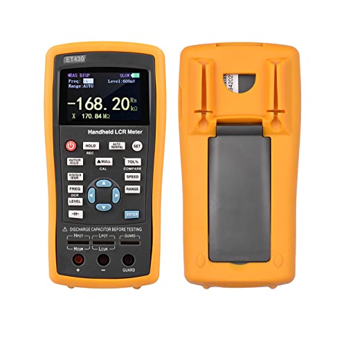 yeacher Medidor LCR digital portátil de 2,5 polegadas LCD 100kHz LCR Multímetro testador para indutâ