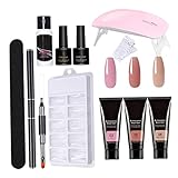 kit gel nail amazon Adecuado para: el juego de gel para uñas es adecuado para uso personal o en salón, incluso los principiantes pueden completar una hermosa mejora de uñas en unos minutos..El kit de mejora de uñas puede crear diferentes tipos de hermosas uñas de gel u otros diseños de uñas, ahorrando tiempo y dinero, haciendo que los salones de belleza se sientan como en casa.