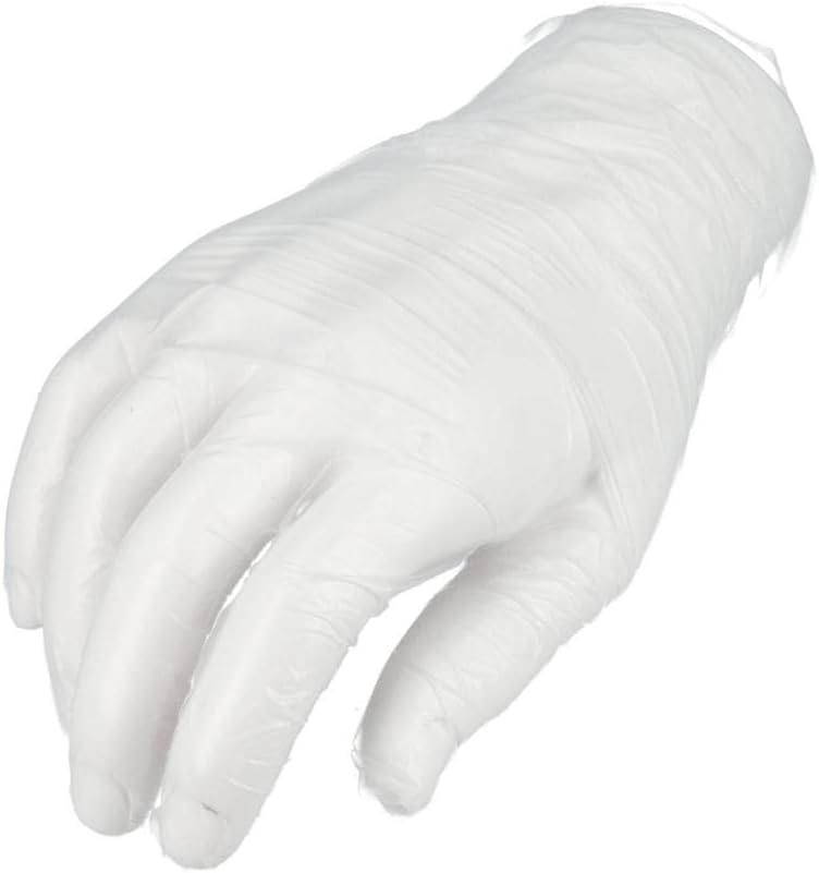 PackagingSuppliesByMail Vinyl Disposable Gloves, Clear, Latex-Free, Powder-Free, Non-Sterile, Food Safe Gloves