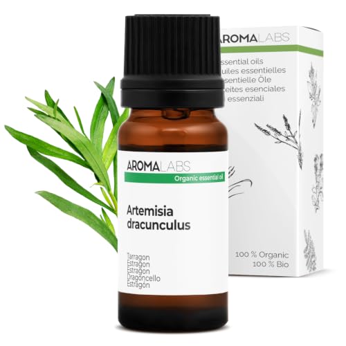 BIO - Aceite Esencial ESTRAGÓN - 10mL - 100% Puro, Natural, Quimiotipado y Certificado AB - AROMA LABS (Marca Francesa)