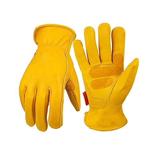 Gants de moto anti-froid en cuir de mouton unisexes pour stopper les mains gelées