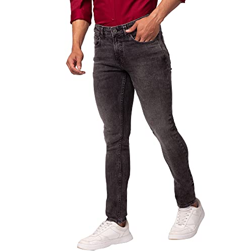 Image of Spykar Men's Skinny Fit Low-Rise Casual Jeans