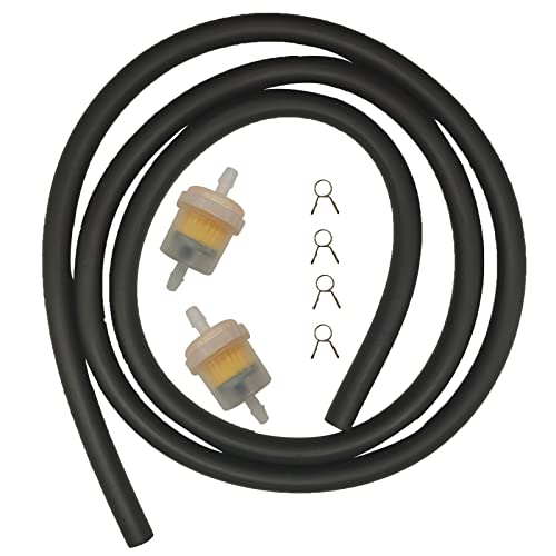 Image of Gas Fuel Filter Hose Tube Line for 50cc-150cc Scooter ATV Motorcycle Parts Go karts Parts Tao Tao Dirt Bike Moped Pocket Bike XRS Buggy Carter Brothers (Black)