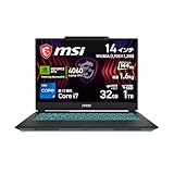 MSI ゲーミング ノートPC Cyborg 14 【14インチ小型・軽量1.6kg】【Core i7 & RTX 4060搭載・スケルトンデザイン】 Core i7 RTX 4060 14インチ WUXGA 144Hz 32GB 1TB Windows 11 Cyborg-14-A13VF-6003JP
