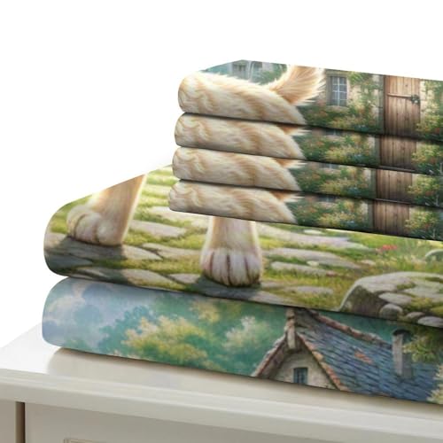 Parure de lit Beagle 3D housse de couette double 200x200cm microfibre douce - 6