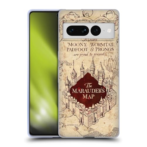 Funda de gel Harry Potter Marauder's Map para Google Pixel 7 Pro de Head Case Designs