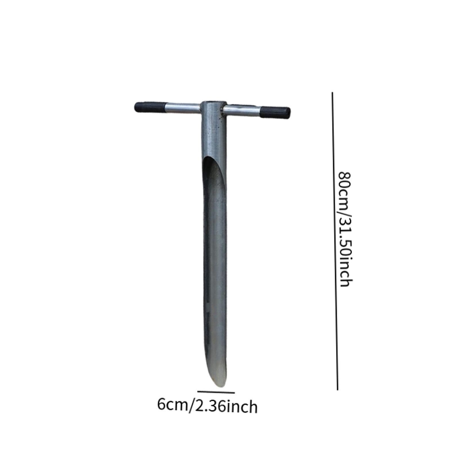 Bodenprobensonde, 80 cm lang, Bodenprobenahmegerät für Pflanzenpflege, Forstwirtschaft und Gartenbau, 6cm