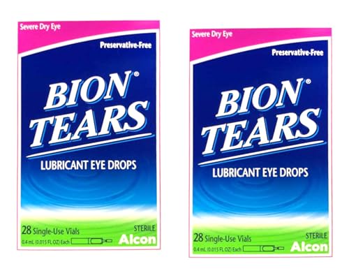 Bion Tears Lubricant Eye Drops-0.015 oz 28 ct Single Use Vials 2 pk