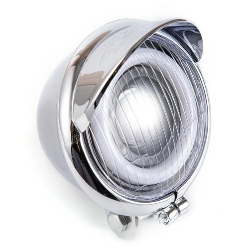 Phare LED moto œil d'ange antibrouillard avant chromé pour Chopper et Cruiser