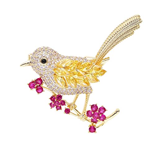Broches pour femmes au design oiseau romantique et finitions bijoux exquis
