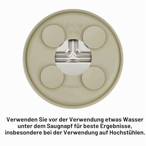 PandaEar 2 Stück Edelstahl Teller Baby für Kinder mit 2 Löffeln 2 Gabeln