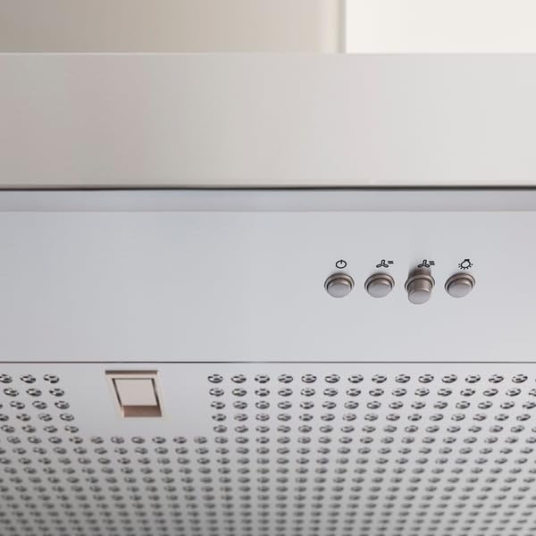 NILSBYN - Campana extractora de pared, acero inoxidable 300, 60 cm