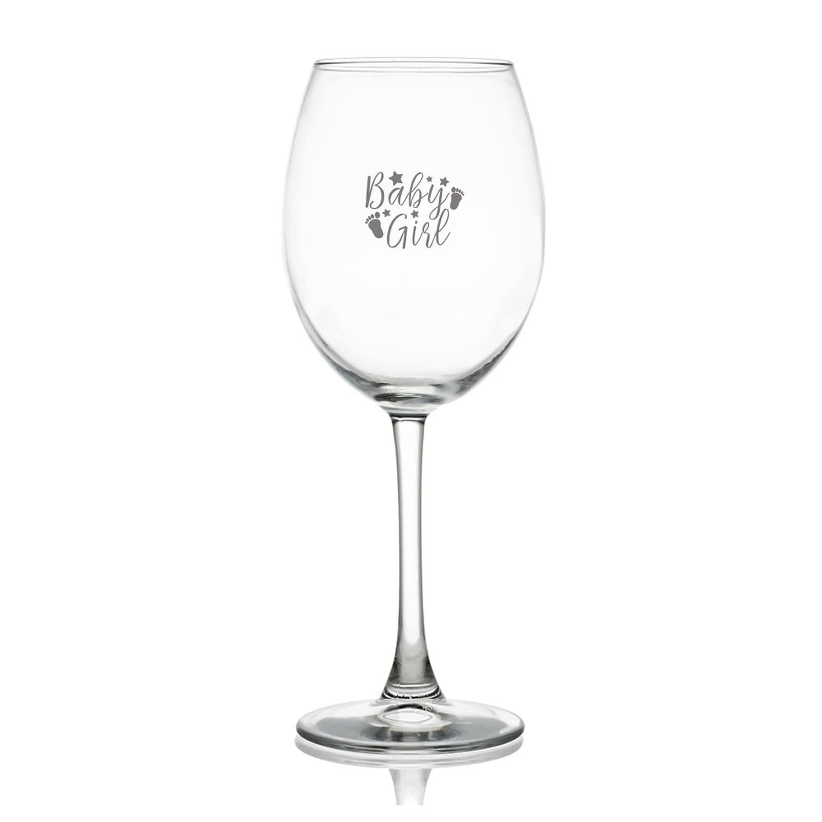 Verre à vin 500 ml pour bébé fille de style unique
