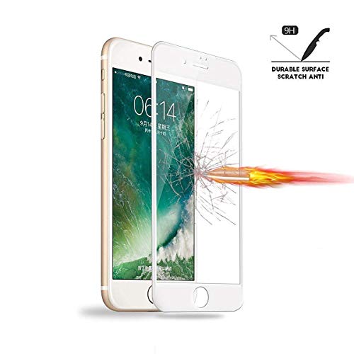 Image of Premium Tempered Glass for iPhone 6 / 6S Screen Protector [11D] - Full HD 2.5D 9H Shatterproof Anti Scratch Screen Guard for iPhone 6 / 6S (White Edition)