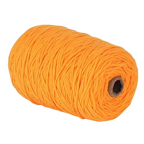 Hilo de alfombra naranja para decorar el hogar mediante tejido de accesorios y cojines 4