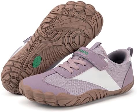 SAGUARO Barfußschuhe Kinder Weich Atmungsaktiv Barfuß Sneaker mit Breite Zehenbox, Gr. 25-36