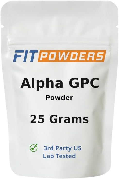 Alpha GPC Powder Supplement (Alpha-GPC Choline Powder) with Scoop (25 Grams)