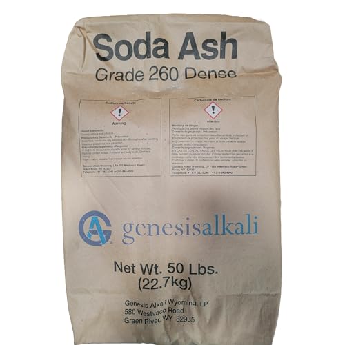 Leslie's Soda Ash pH Up - for Increasing pH and Total Alkalinity in Swimming Pools - 100% Sodium Carbonate - 50 Pounds