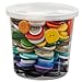 500 (Approx) Assorted Buttons for Crafts - Bulk Button 1lb Container - Small & Large Buttons for Sewing, Shirts, Clothes, Sorting - Mixed Colorful Decorative Craft Button in Bulk