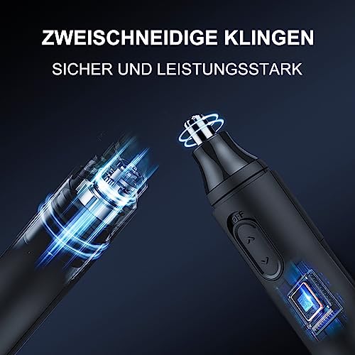 Nasenhaartrimmer DIKTOYOU USB wiederaufladbar und wasserdicht