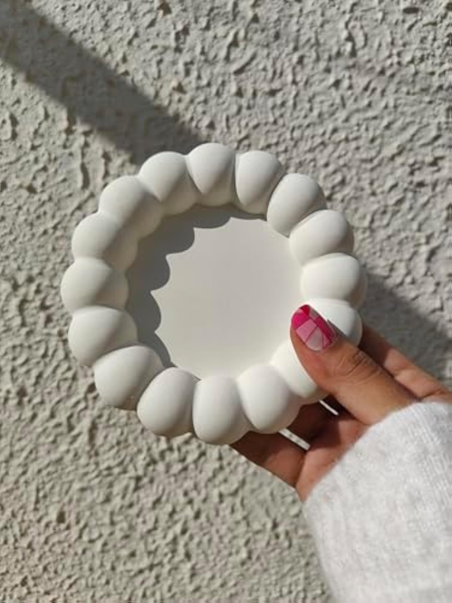 Modern Ceramic Bubble Ring Dish, Decorative Trinket Holder