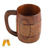 Bois Naturel Premium : Fabriqué en bois massif écologique, non toxique et sans produits chimiques, résout les problèmes de sécurité des chopes en plastique ou métal