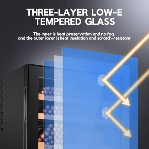 Image of Tylza Cigar Humidor Cabinet 70L, Temp & Humidity Control Electric Humidors for Cigars, 550 Cigars, Digital Hygrometer, Safety Lock, Cigar Humidors with Cedar Wood Drawer Shelves, Cigar Gifts for Men