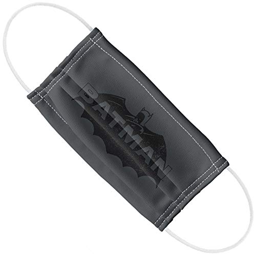 Popfunk Batman Newsprint Logo 1-Ply Reusable Face Mask Covering with Adjustable Nose Wire - Unisex