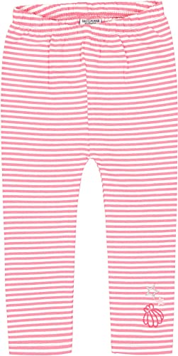 SALT AND PEPPER Baby-Mädchen Gestreifte Organic Cotton Leggings, Bubble Gum, 62 Cover