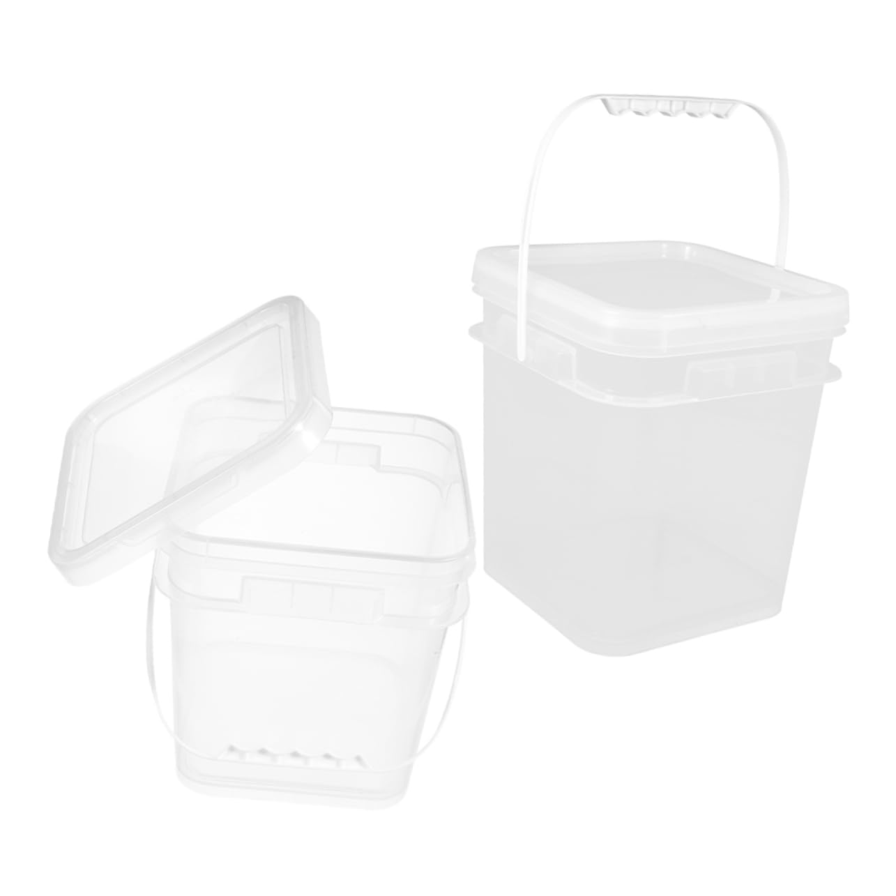 Cabilock 3 Juegos Bote De Pintura Balde De Plástico para Pintar. Barril De Plástico para Pintar. Cubo De Almacenamiento De Pintura Cubeta para Mezclar Colores Cubo De Arte Abs 2 Piezas * 3