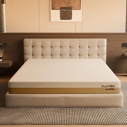 Image of SleepyHug AirCell Dual Ortho PRO 5 Inch Memory Mattress | Reversible Firm & Soft Sides| 12-Year Warranty |Advanced 5-Zone Pressure Relief | 3-Layer| King Bed Size (LxWxH -78x72x5 Inch)
