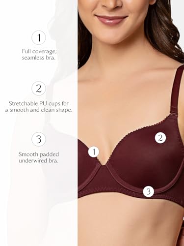 Image of Triumph International Women's Cotton Wire Free Modern Full-Coverage Bra (20I319)