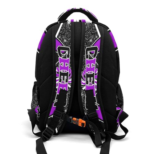 Waterproof Cheer Backpack Personalized Cheerleader Backpack for Sport Training Competition Gift(Purple)3