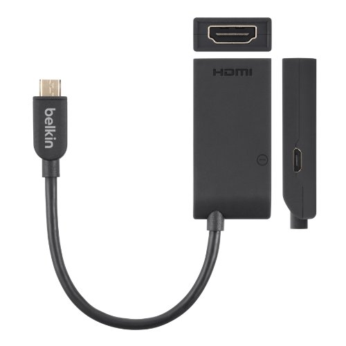 Belkin HDTV Adapter - Adaptador para equipos de imagen y sonido (HDMI, MHL), negro