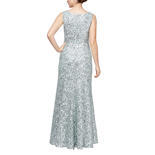Image of Alex Evenings Women's Long Sleeveless Mother of the Bride Dress with Shawl (Petite and Regular Sizes)