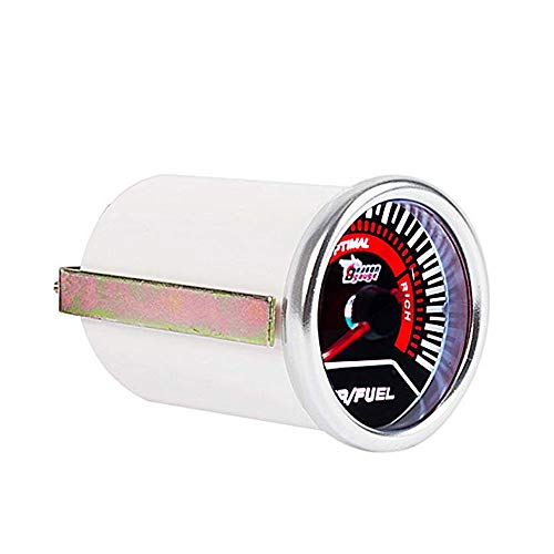Mintice™ Moteur de voiture universel Teinte de fumée len 2" 52mm Bar indicateur Jauge de rapport air carburant mètre