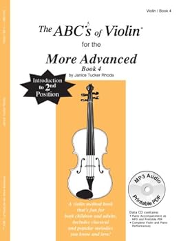 Sheet music The ABCs Of Violin for the More Advanced, Book 4 (Book & CD) (VIOLON) Book
