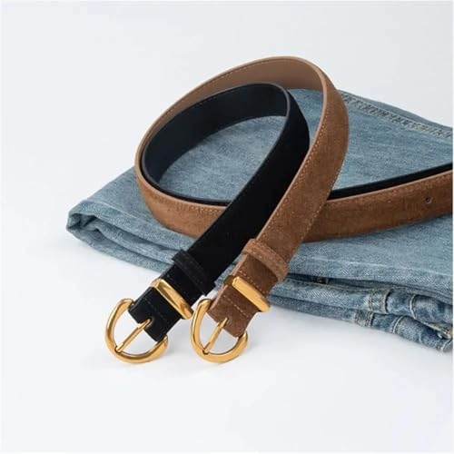 Vintage Leather Women's Matching Jeans Frosted Belt For Lady For Women3