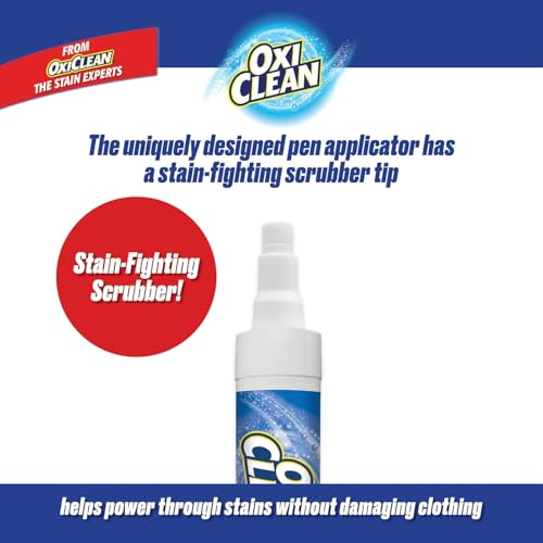 oxiclean on the go stain remover pen for clothes portable instant travel size stick safe cloth stain remover for makeup food and drink stain pen for clothes pack of 3