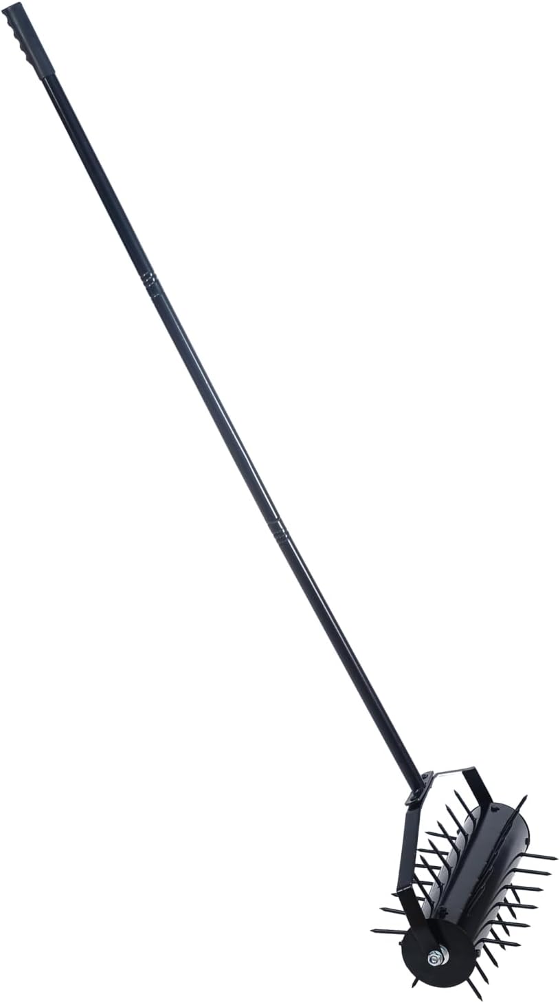 Dawn Rolling Manual Lawn Aerator, Home Aerator Lawn Tool Pusher, 58-inch Handle Push Lawn Aerator for lawns, Yards and Gardens