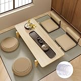 YSAGi 透明 デスクマット マウス対応 クリアテーブルマット PVC製 大型マウスパッド 耐熱性 防水 滑り止め 帯電防止 円形の端 縁で手が痛くならない オフィス 学習机 自宅用 デスクパッド (透明, 75*50CM)
