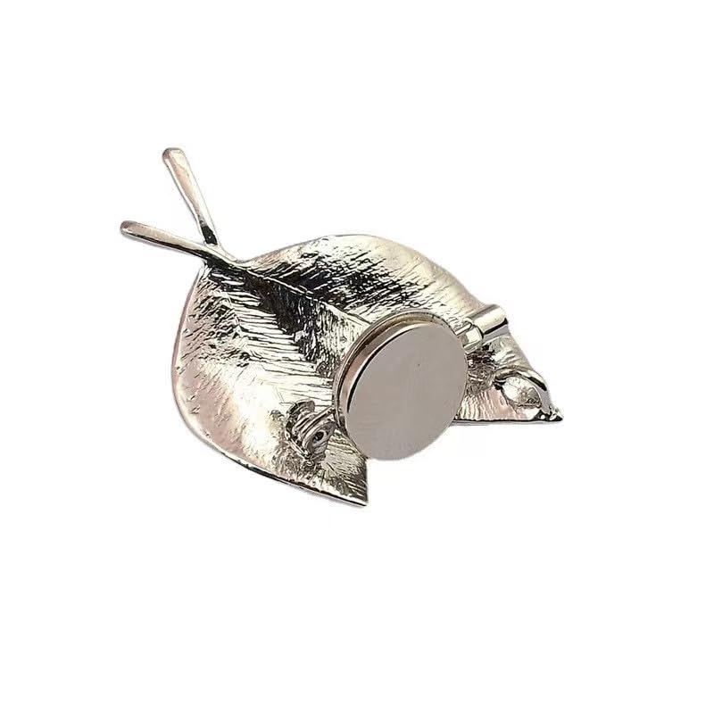 Image of Silver with Gold Easy Use Mini Pin Brooch Converter Harm Free Clothing Magnet Buckle Magnet Metal Lapel Pin Brooch Holder Converter