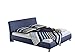 Produktbild Maintal Polsterbett Maddy, 140 x 200 cm, Strukturstoff, Bettgestell ohne Matratze, denim-blau