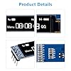 APKLVSR Lot de 3 modules d'affichage I2C 0,91" - Écran OLED IIC I2C - 128 x 32 3,3 V/5 V - Pour Arduino et autres microcontrôleurs (blanc)