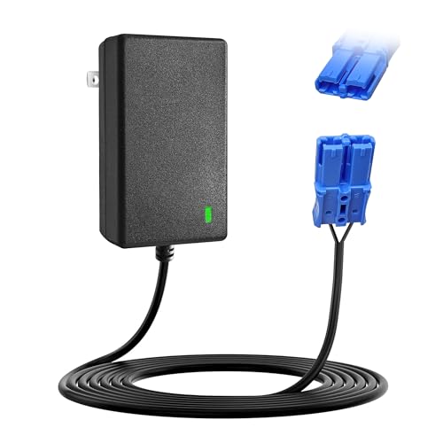 12V Battery Charger with Blue Plug for Kid Trax Ride-On Toys Compatible with Scout Pony Disney Cars Dodge Ram Mickey Minnie Rideamales Scout Pony Josie Unicorn