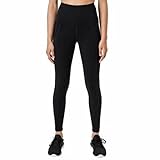 Tuff Athletics Women's Ultra Soft High Waist Yoga Pant Legging (Small, Black Side Pocket)